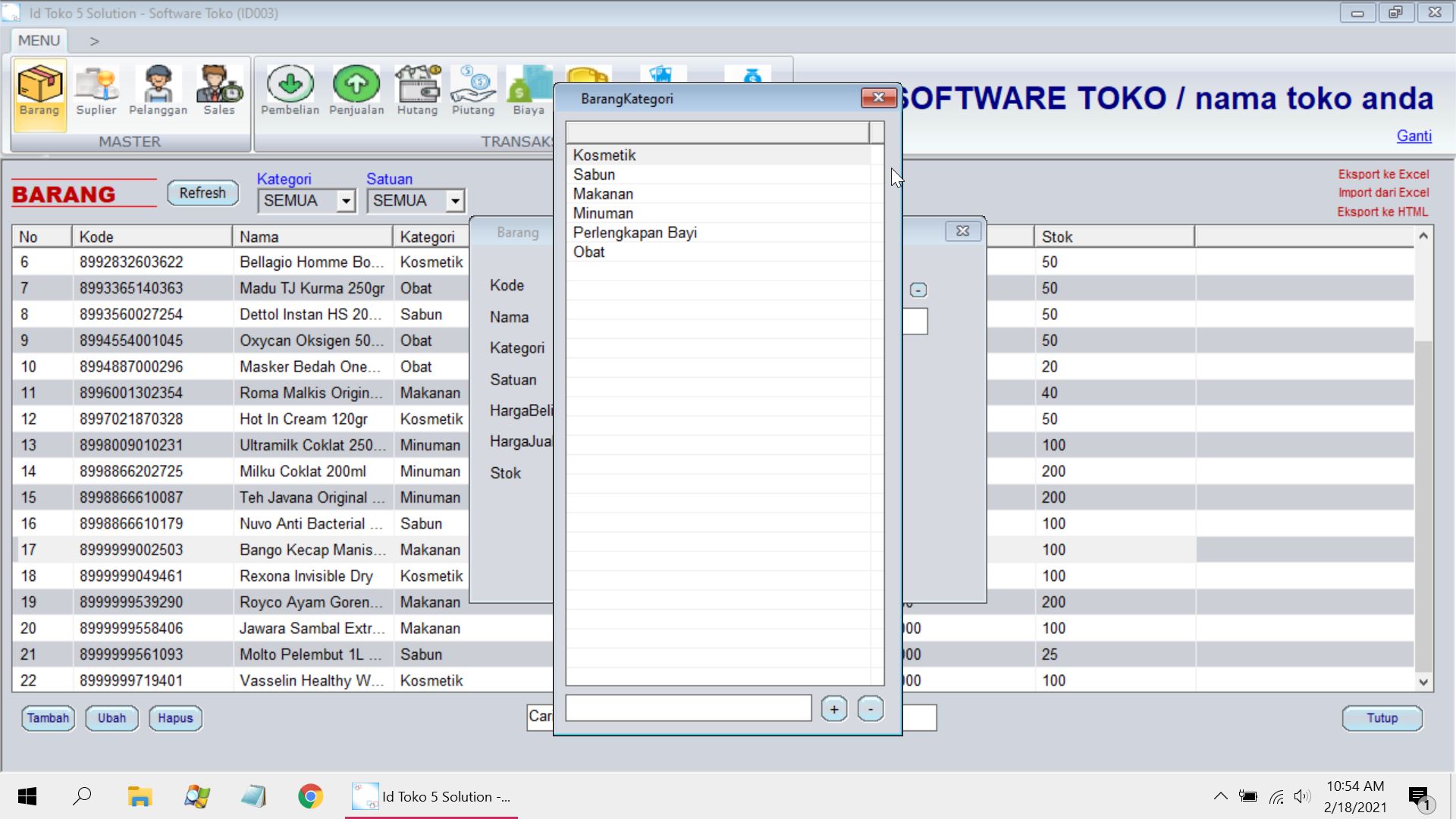 Jual Software Kasir di Kediri
