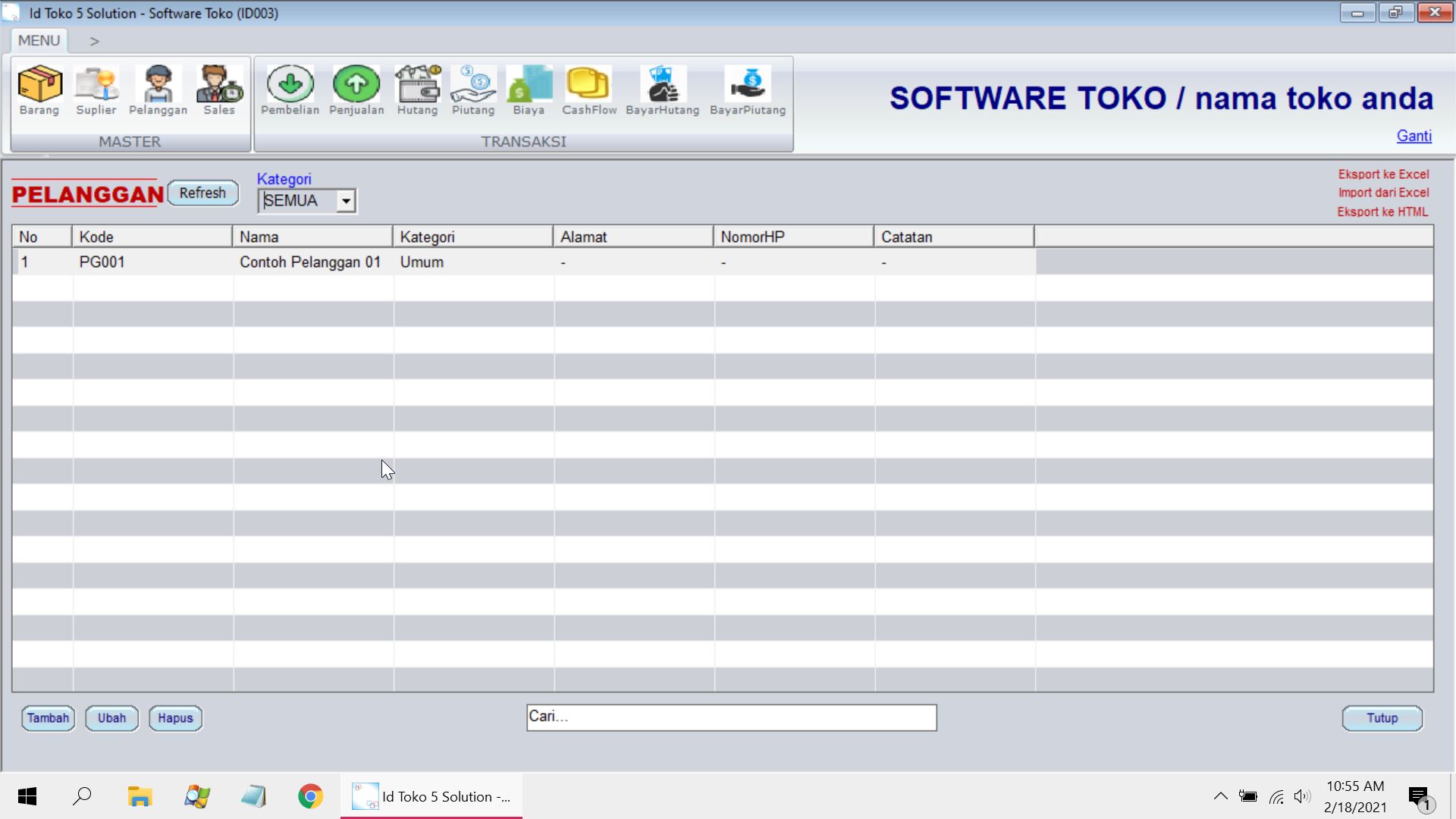 Jual Software Kasir Toko di Gorontalo